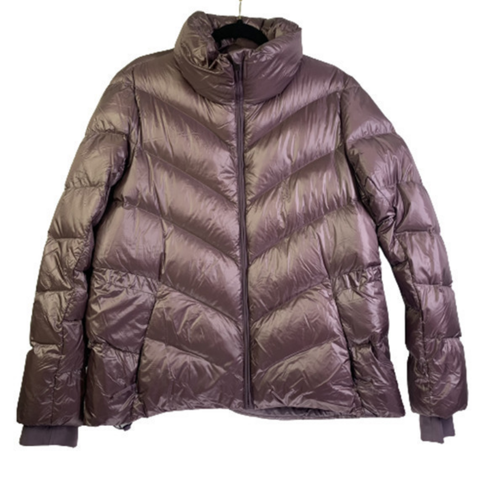 ATHLETA Lilac Purple Goose Down Puffer Coat‎